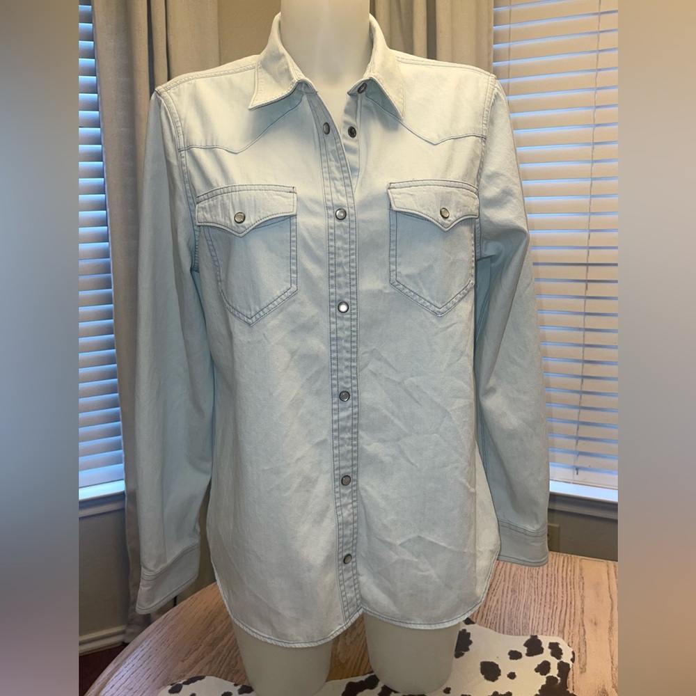 Tecovas Denim Pearl Snap